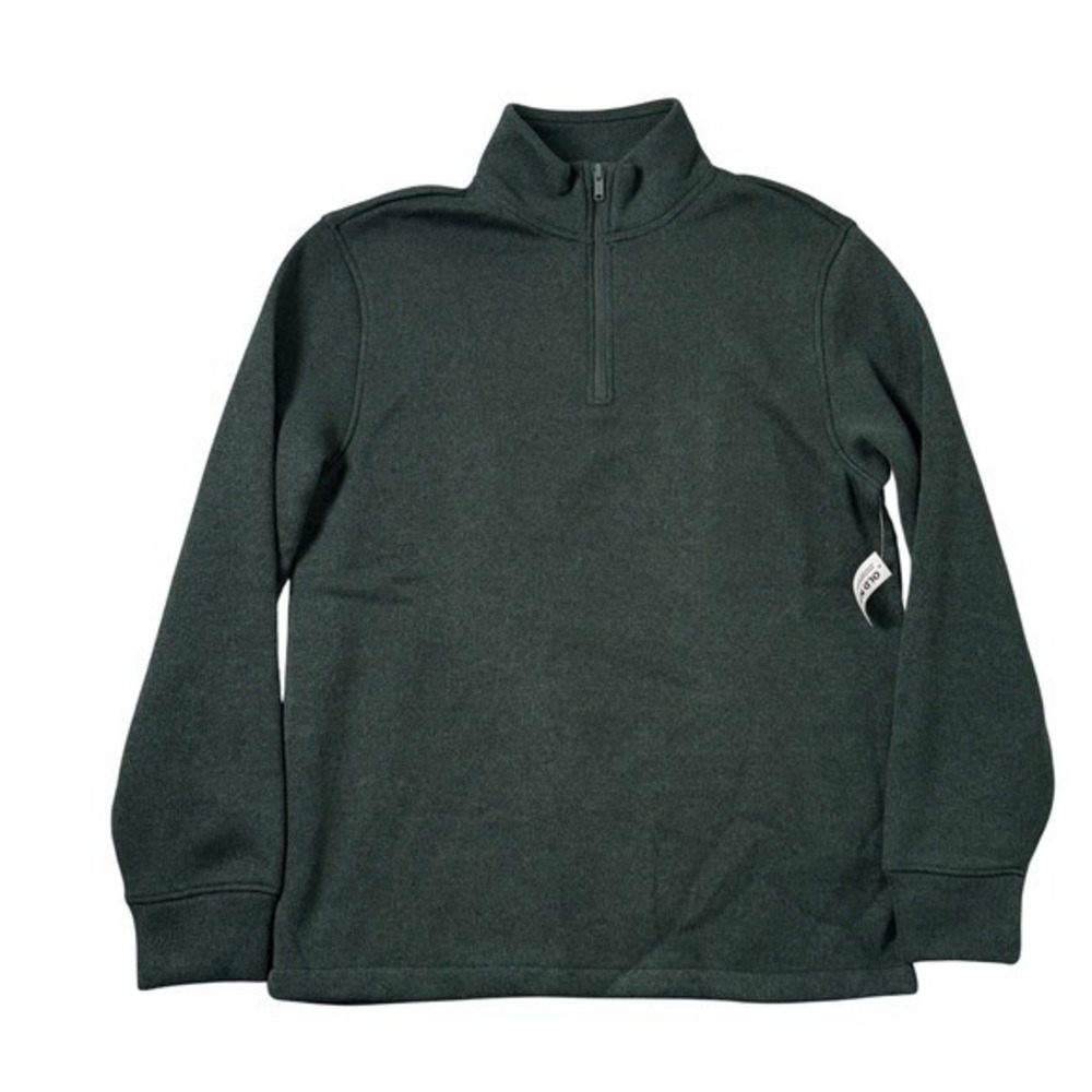 Old Navy Quarter Zip Pullover‎ Mens Medium Green Casual Fleece Sweatshirt